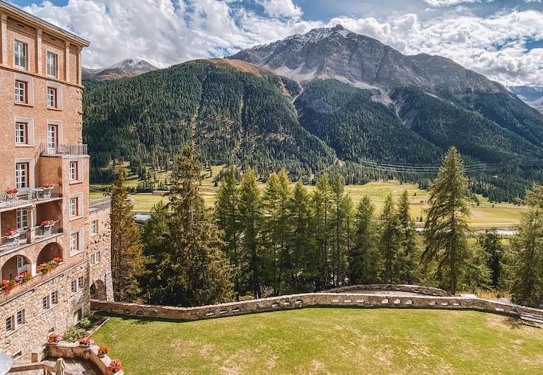 Hotel Castell Zuoz Aussicht